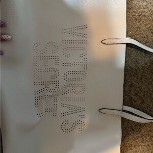 Victoria's Secret White Perforated Tote